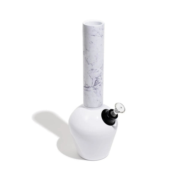 Gloss White & White Marble Combo by Chill Steel Pipes