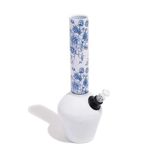 Gloss White & Blue Floral Combo by Chill Steel Pipes