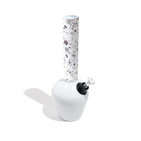 Gloss White & Terrazzo Combo by Chill Steel Pipes